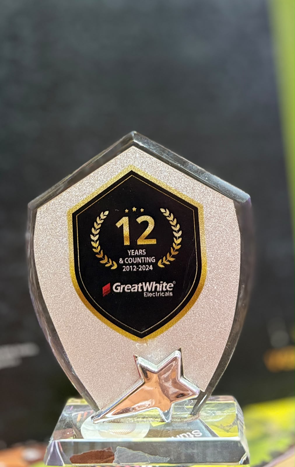 GreatWhite Electricals 12 Years Trophy